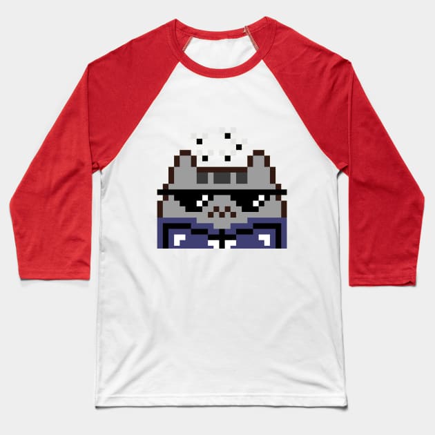 Cat Buddies #4 Baseball T-Shirt by JeanPixel